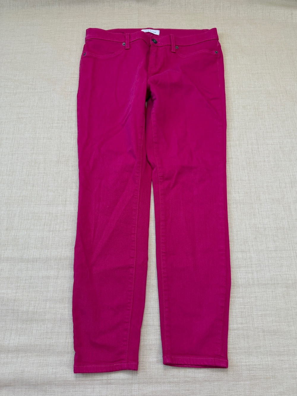 Lila Ryan Pink Skinny/Straight Cropped/Ankle Jeans